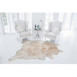 Beige & White Special Natural Cowhide Rug