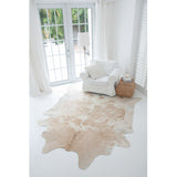 Beige & White Special Natural Cowhide Rug
