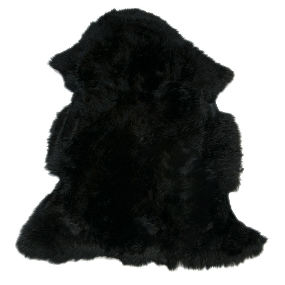 Black Australian Sheepskin Rug Nursery Sheepskin Sheep Wool Rug
