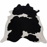 Black & White (More Black) Natural Cowhide Rug