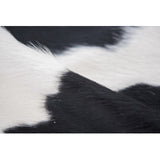Black & White (More Black) Natural Cowhide Rug