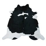Black & White (More Black) Natural Cowhide Rug