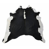 Black & White (More Black) Natural Cowhide Rug