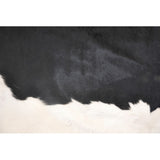 Black & White (More Black) Natural Cowhide Rug