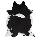 Black & White (More Black) Natural Cowhide Rug