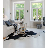 Black & White Natural Cowhide Rug
