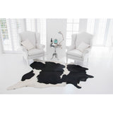 Black & White Natural Cowhide Rug