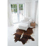Exotic White Belly & White Spine Cowhide Rug