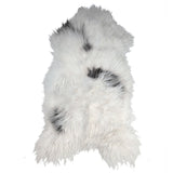 Icelandic Sheepskin Rug -Spotted Dalmation (White/Black)