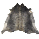 Dark Grey Natural Cowhide Rug