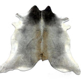 Dark Grey Natural Cowhide Rug