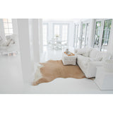 Lighter Beige Natural Cowhide Rug