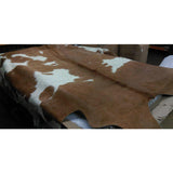 Medium Brown & White Special Natural Cowhide Rug