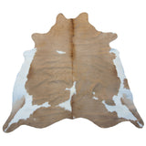 Beige & White Special Natural Cowhide Rug