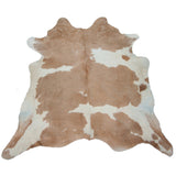 Beige & White Special Natural Cowhide Rug