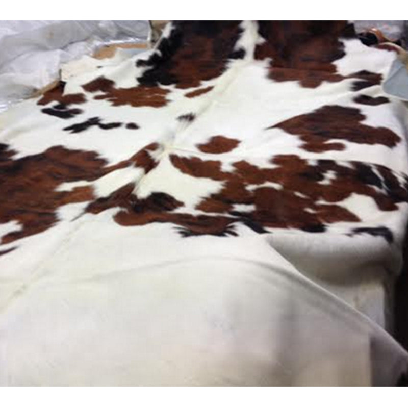 Brazilian Tri-Colour Natural Cowhide Rug