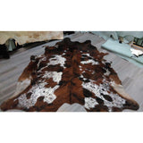 Brazilian Tri-Colour Natural Cowhide Rug