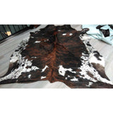 Brazilian Tri-Colour Natural Cowhide Rug