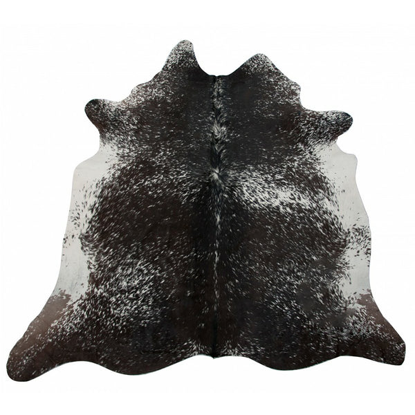 Brown Salt & Pepper (Mostly Brown) Natural Cowhide Rug