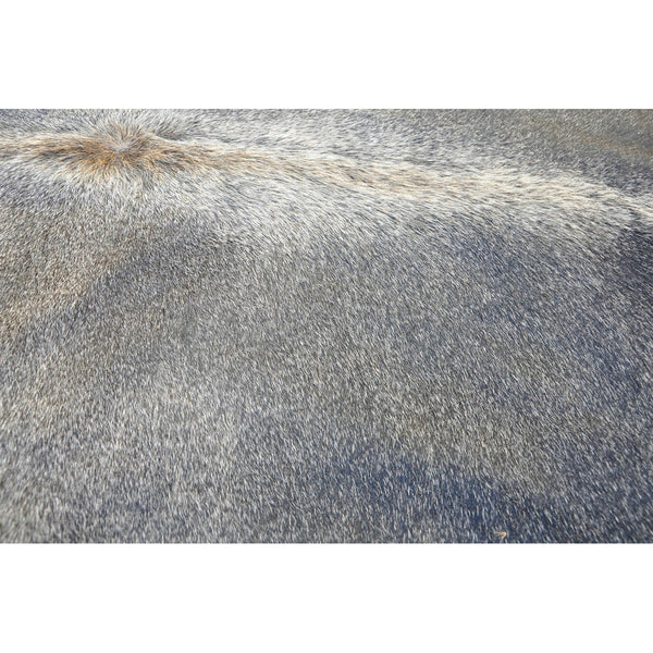 Dark Grey Natural Cowhide Rug