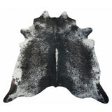 Dark Salt & Pepper Rug Natural Cowhide Rug