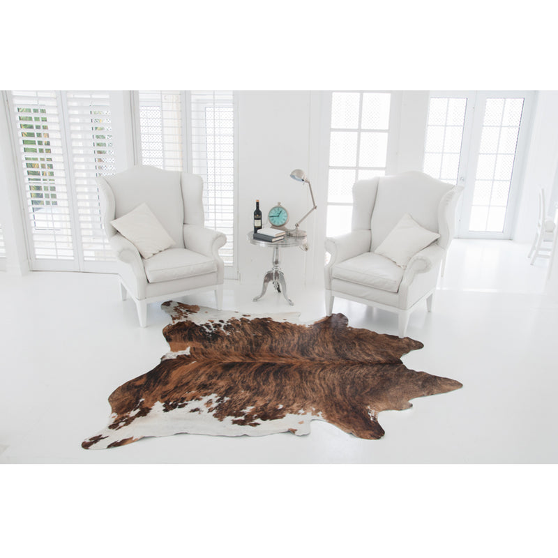 Exotic White Belly Cowhide Rug