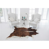 Exotic White Belly & White Spine Cowhide Rug
