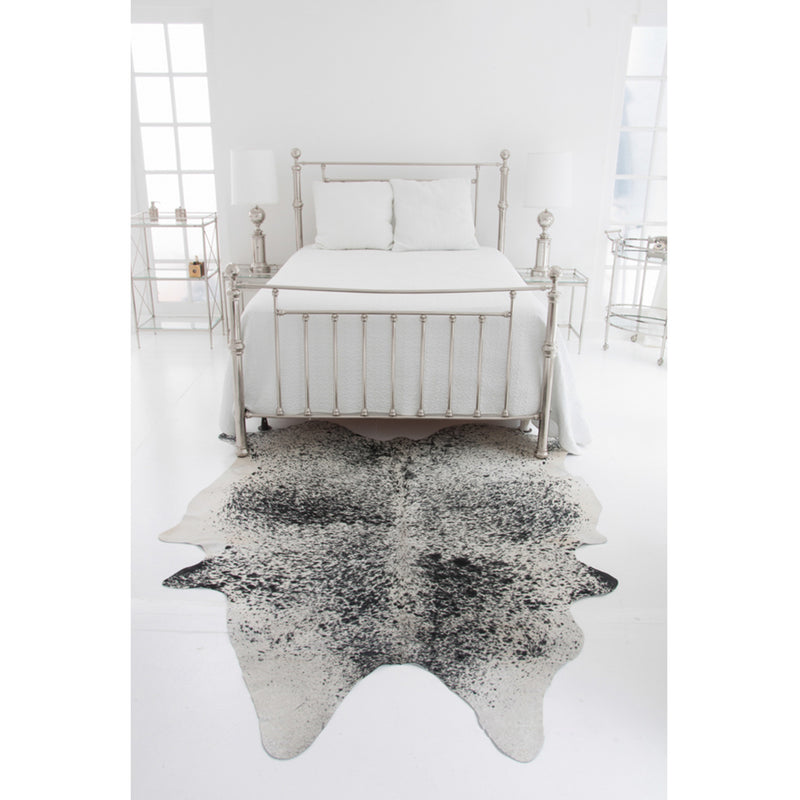 Light Salt & Pepper Natural Cowhide Rug