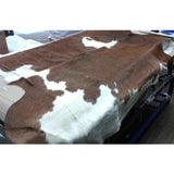 Medium Brown & White Special Natural Cowhide Rug