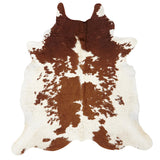 Medium Brown & White Special Natural Cowhide Rug