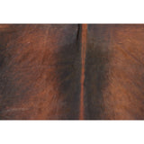 Reddish Brown White Spine Natural Cowhide Rug