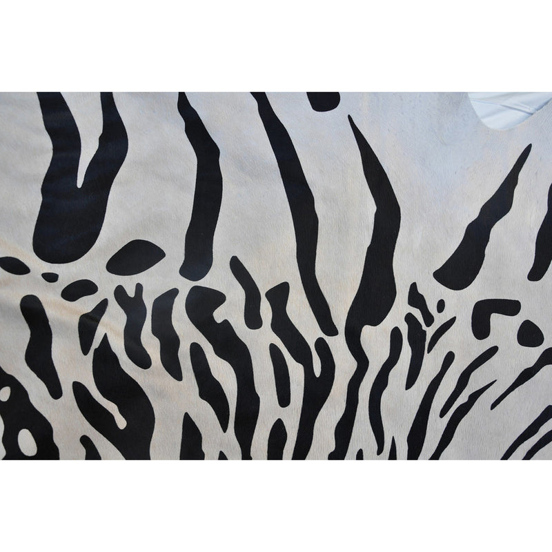 Snow Tiger Cowhide Large Rug